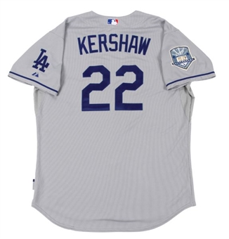 2008 Clayton Kershaw Los Angeles Dodgers Game Worn Rookie Jersey   